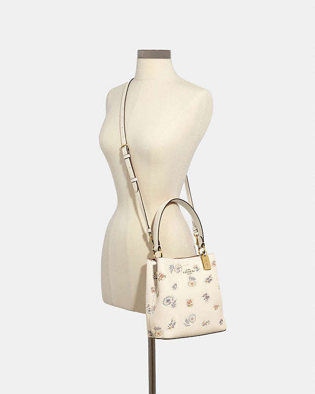 Coach Small Town Bucket Bag With Dandelion Floral Print
