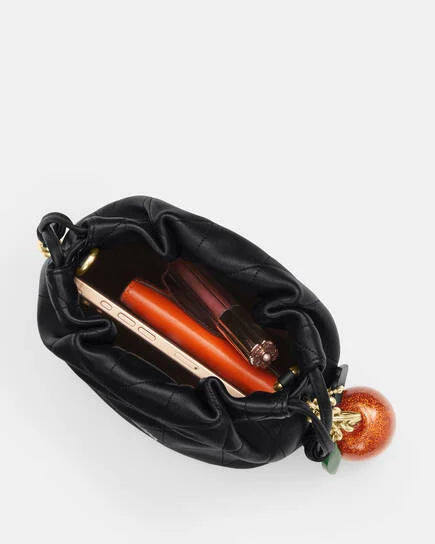 Coach Faye Mini Drawstring Bag in black