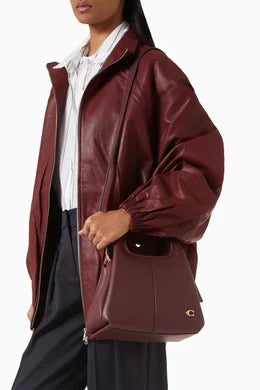 Lana Coach Bag in burgundy