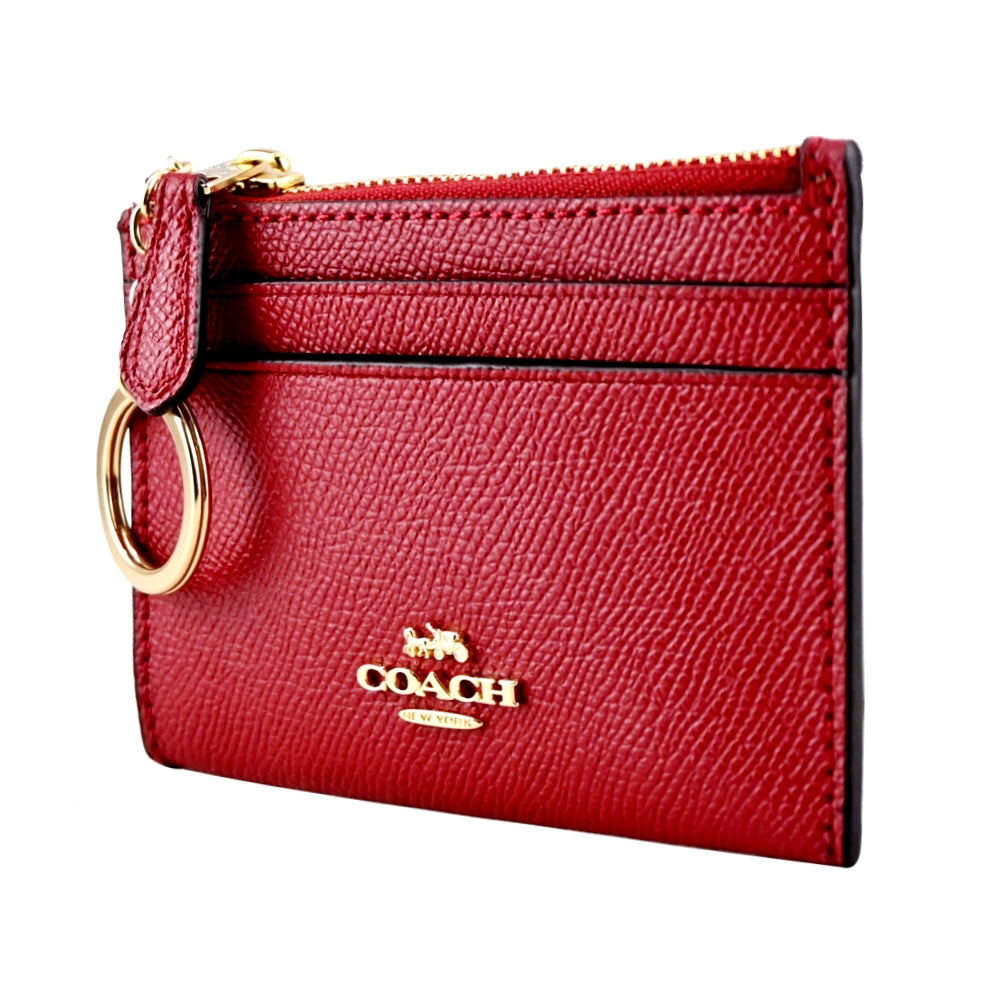Coach Mini Skinny Id Case In Signature Canvas
