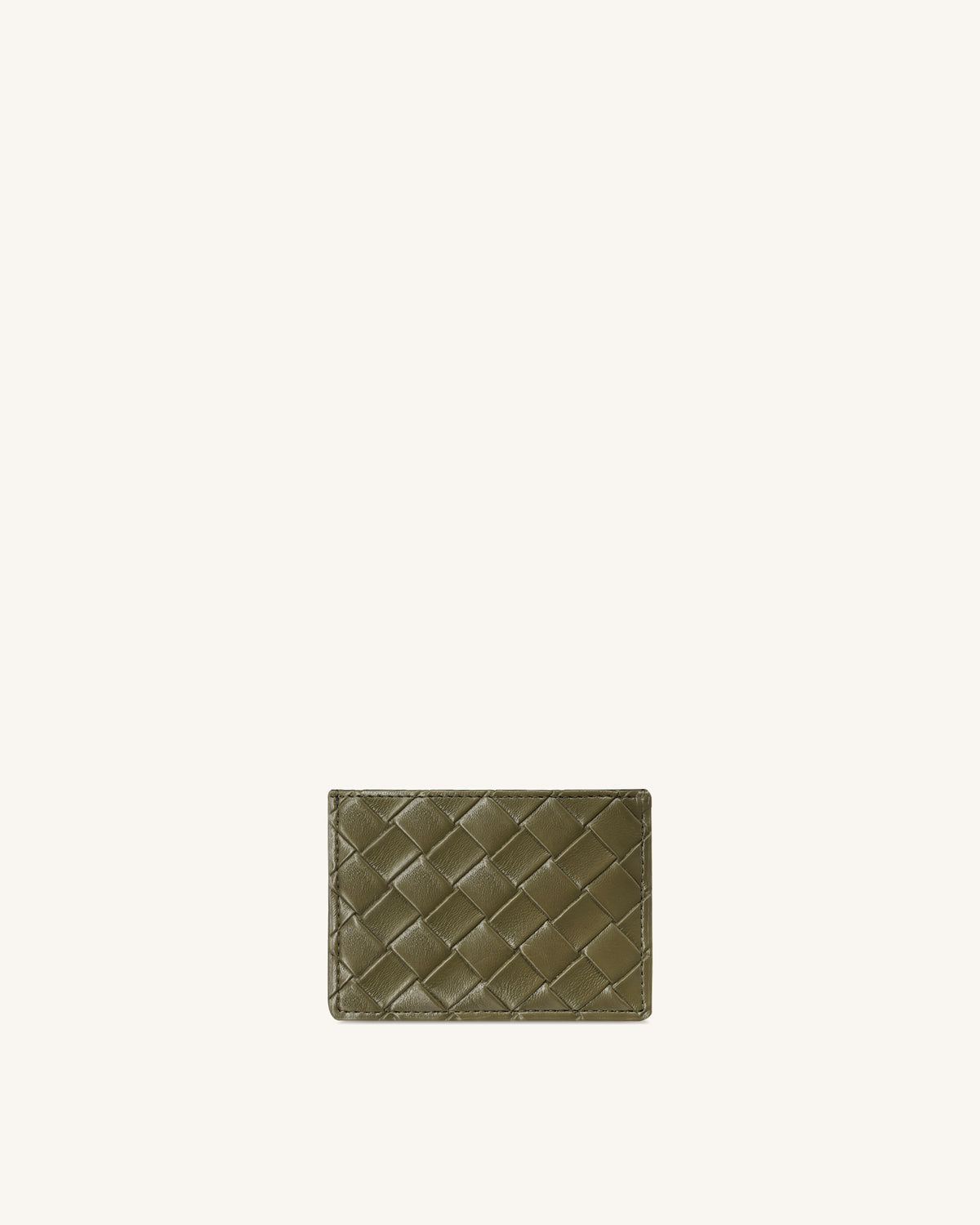 JW PEI Woven Texture Card Holder in Green