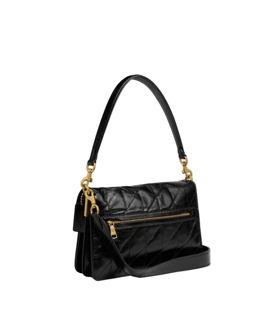 Coach Chain Tabby Shoulder Bag With Quilting in Black