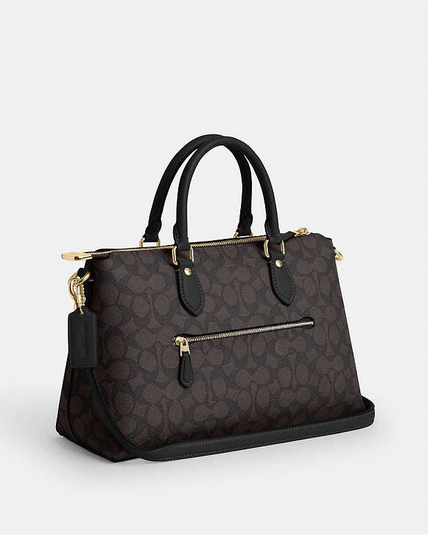 Coach Georgia Satchel Bag In Signature Canvas