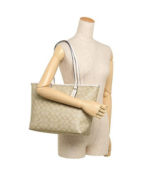 Coach City zip Tote Bag In Signature Canvas
