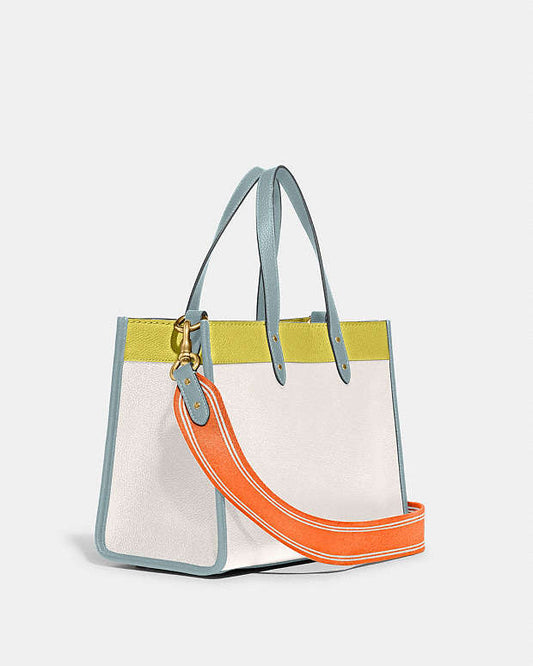 Field Tote 30 In Colorblock With Coach Badge