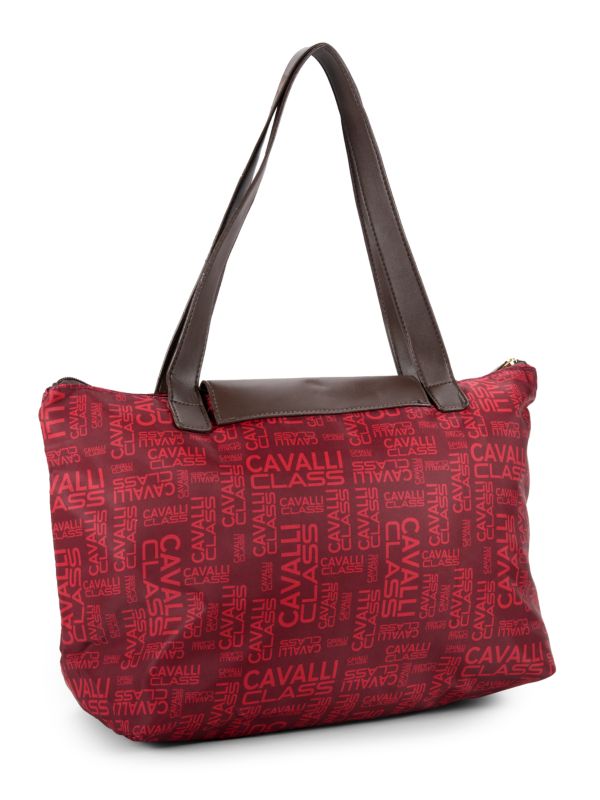 Cavalli Class by Roberto Cavalli Women's Red Colorblock Tote