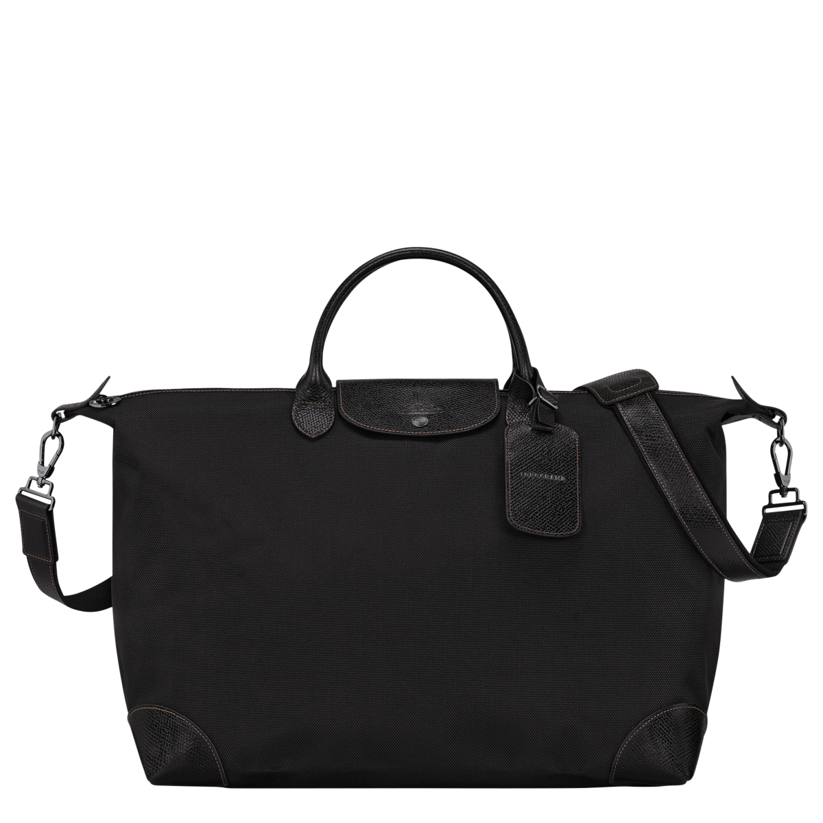 LongChamp Le Pliage Original M Russian canvas and leather travel bag