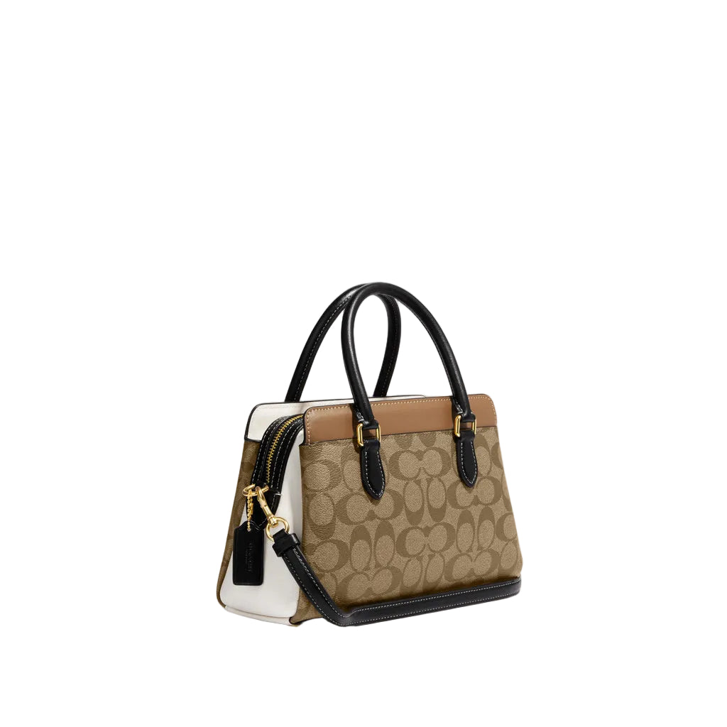 Coach Mini Darcie Carryall In Colorblock Signature Canvas