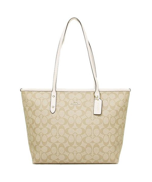 Coach City zip Tote Bag In Signature Canvas