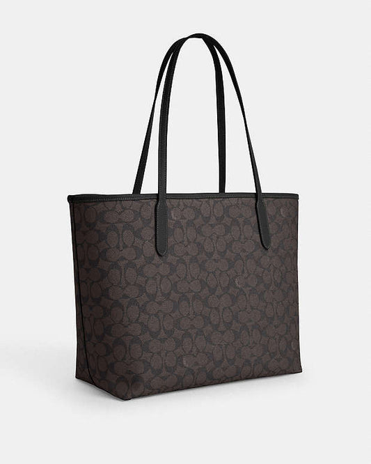 Coach City Tote Bag In Signature Canvas