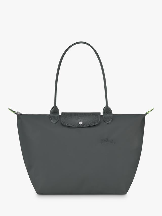 L.o.n.g.c.h.a.m.p green line le pliage medium size in graphite