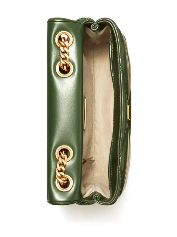 TORY BURCH KIRA DIAMOND QUILT SMALL CONVERTIBLE SHOULDER BAG