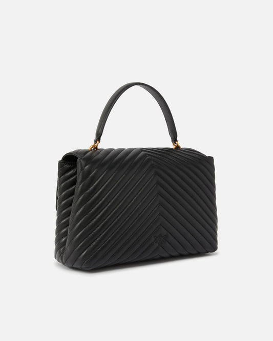 Big Lady Love Bag Puff Chevron pinko