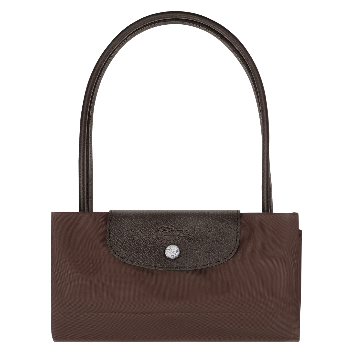 LONGCHAMP LE PLIAGE GREEN M TOTE BAG IN MOCHA