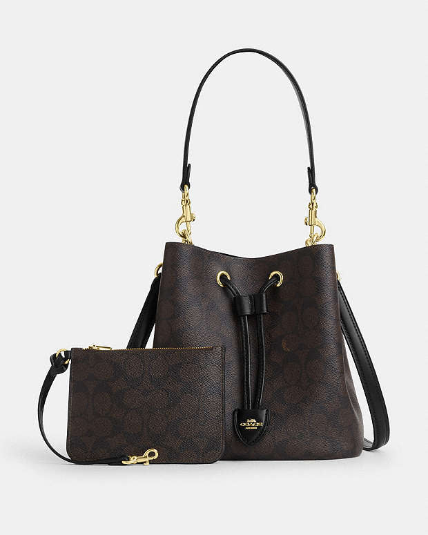 Coach Rowan Bucket Bag In Signature Canvas