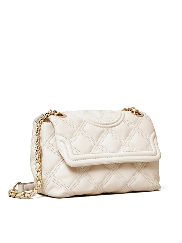 Tory Burch Fleming Soft Convertible Shoulder Bag in off white