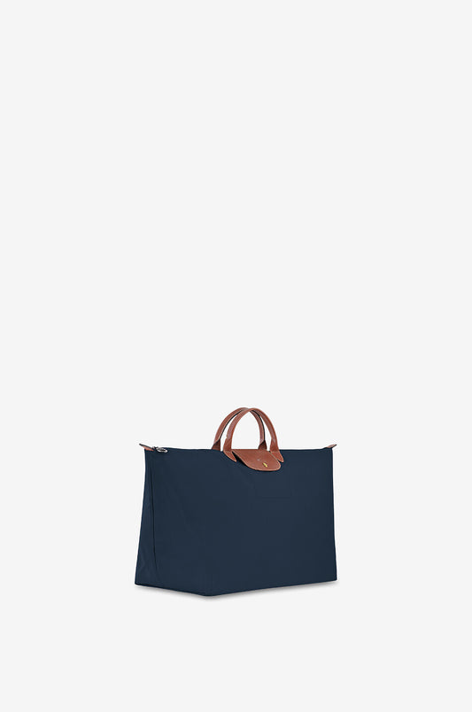 LongChamp Le Pliage Original M Russian canvas and leather travel bag