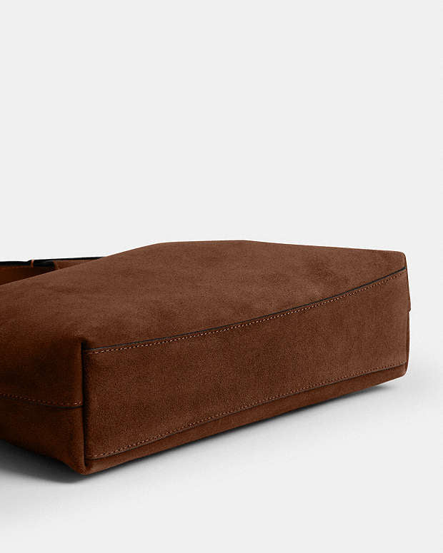 Coach Brooklyn Shoulder Bag 28 in suede material