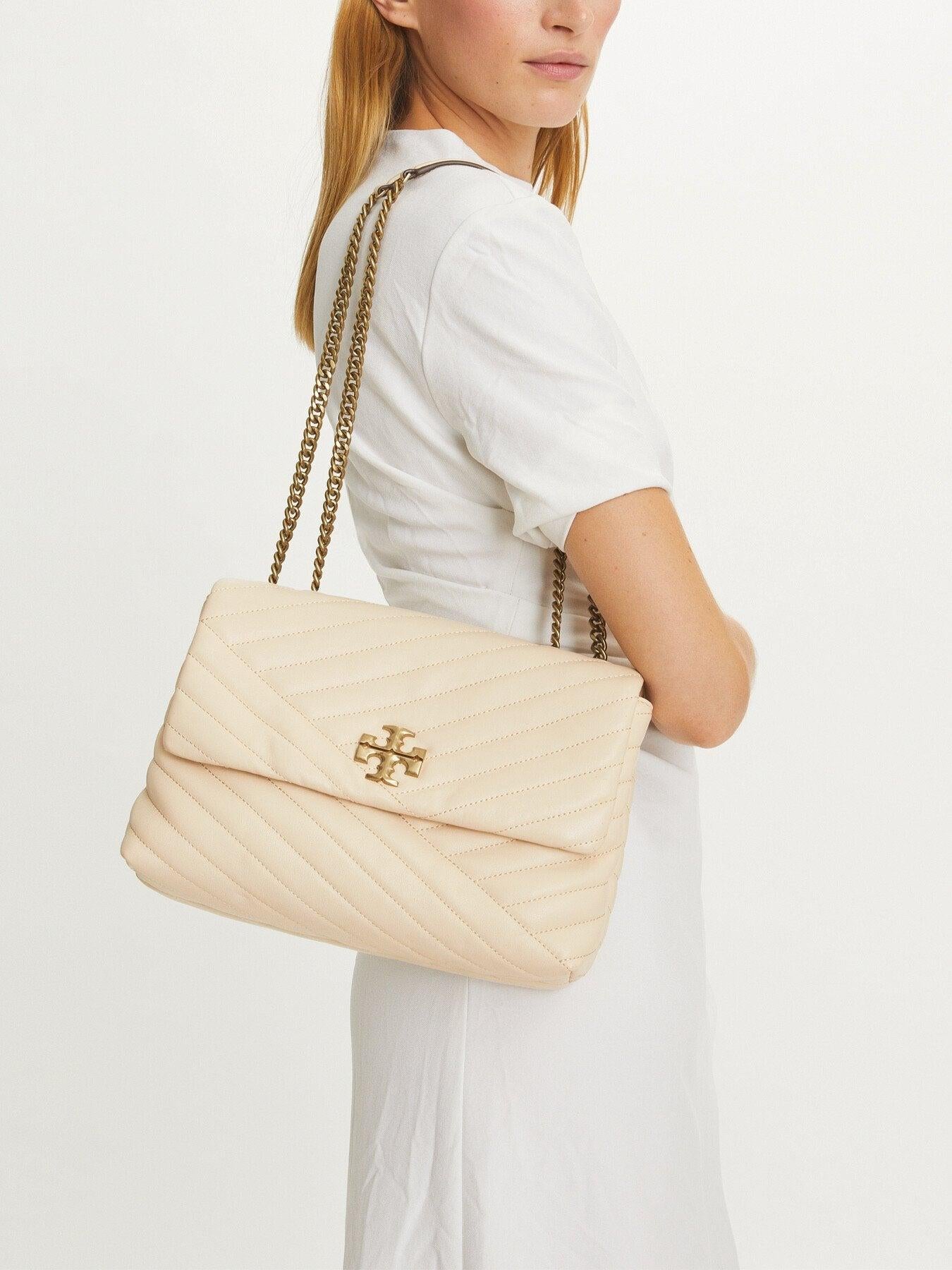 KIRA CHEVRON CONVERTIBLE SHOULDER BAG TORY BURCH