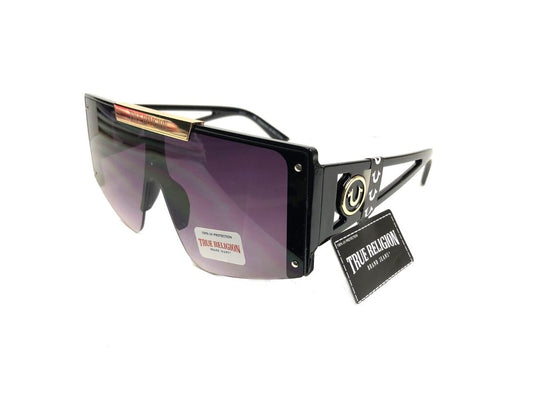 True Religion Sunglasses Black/Purple Oversized without cover