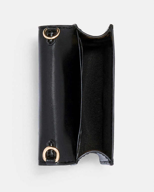 Mini Wallet On A Chain In Signature Canvas coach