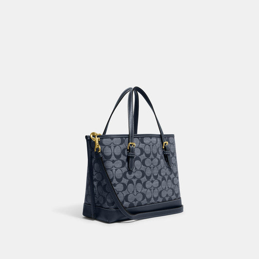 Coach Mollie Tote 25 In Signature Chambray