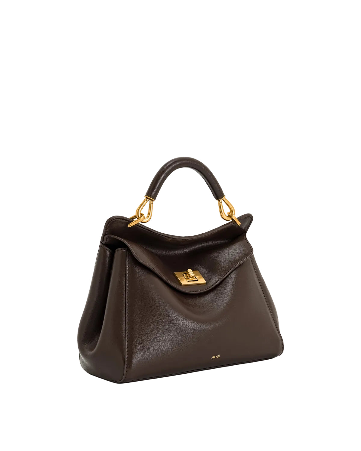 JW PEI Lucia Classic Top Hand Bag Dark Brown