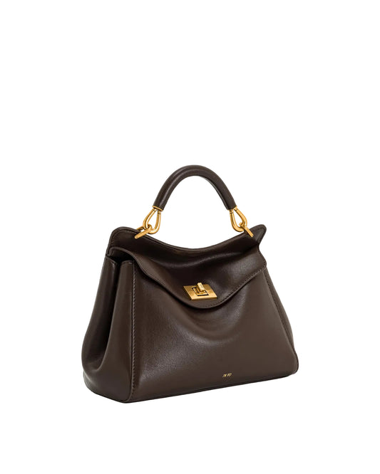 JW PEI Lucia Classic Top Hand Bag Dark Brown