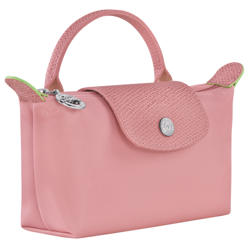 LONGCHAMP LE PLIAGE GREEN MINI POUCH WITH HANDLE