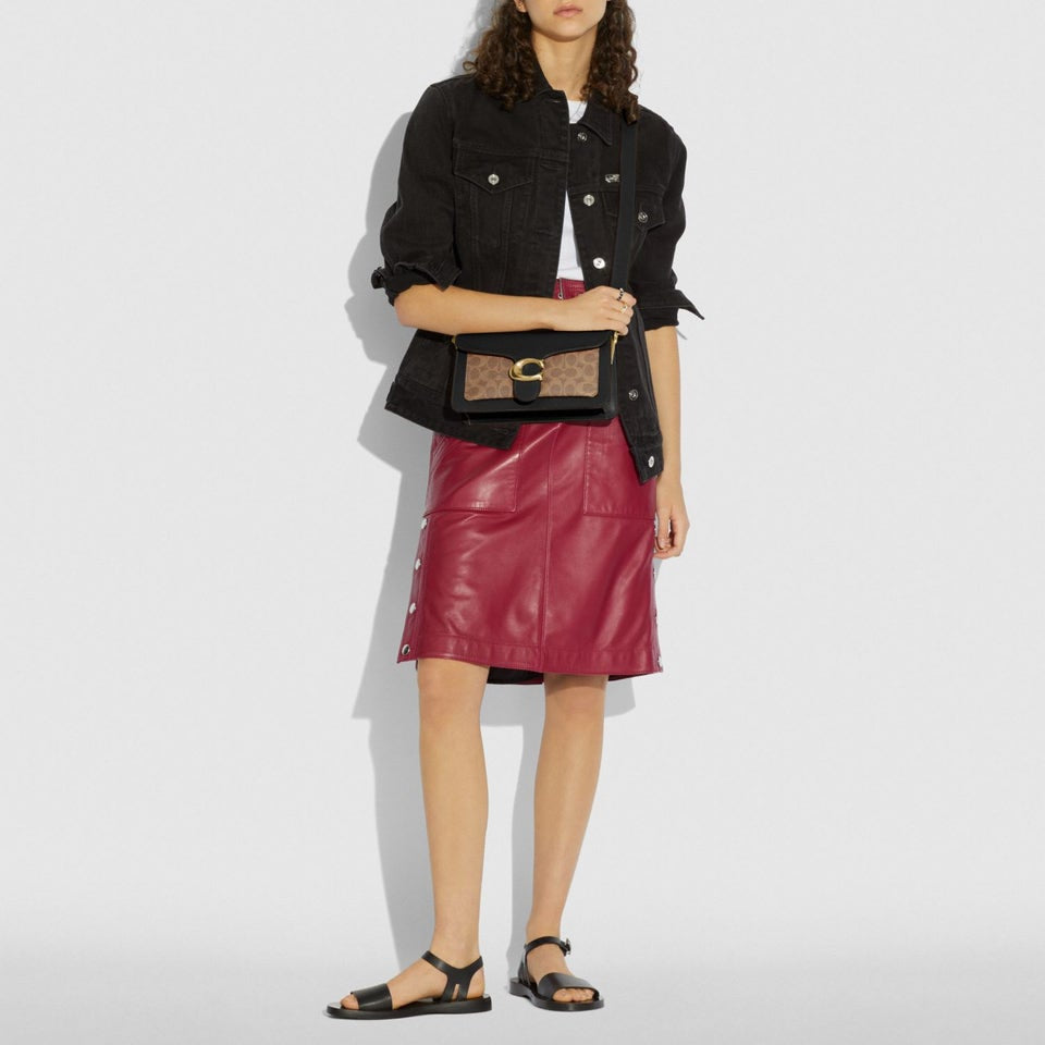 Tabby Shoulder Bag 26 In Blocked Signature Canvas Coach