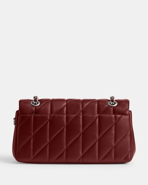 Coach Tabby Shoulder Bag 26 With Pillow Quilting dark ruby