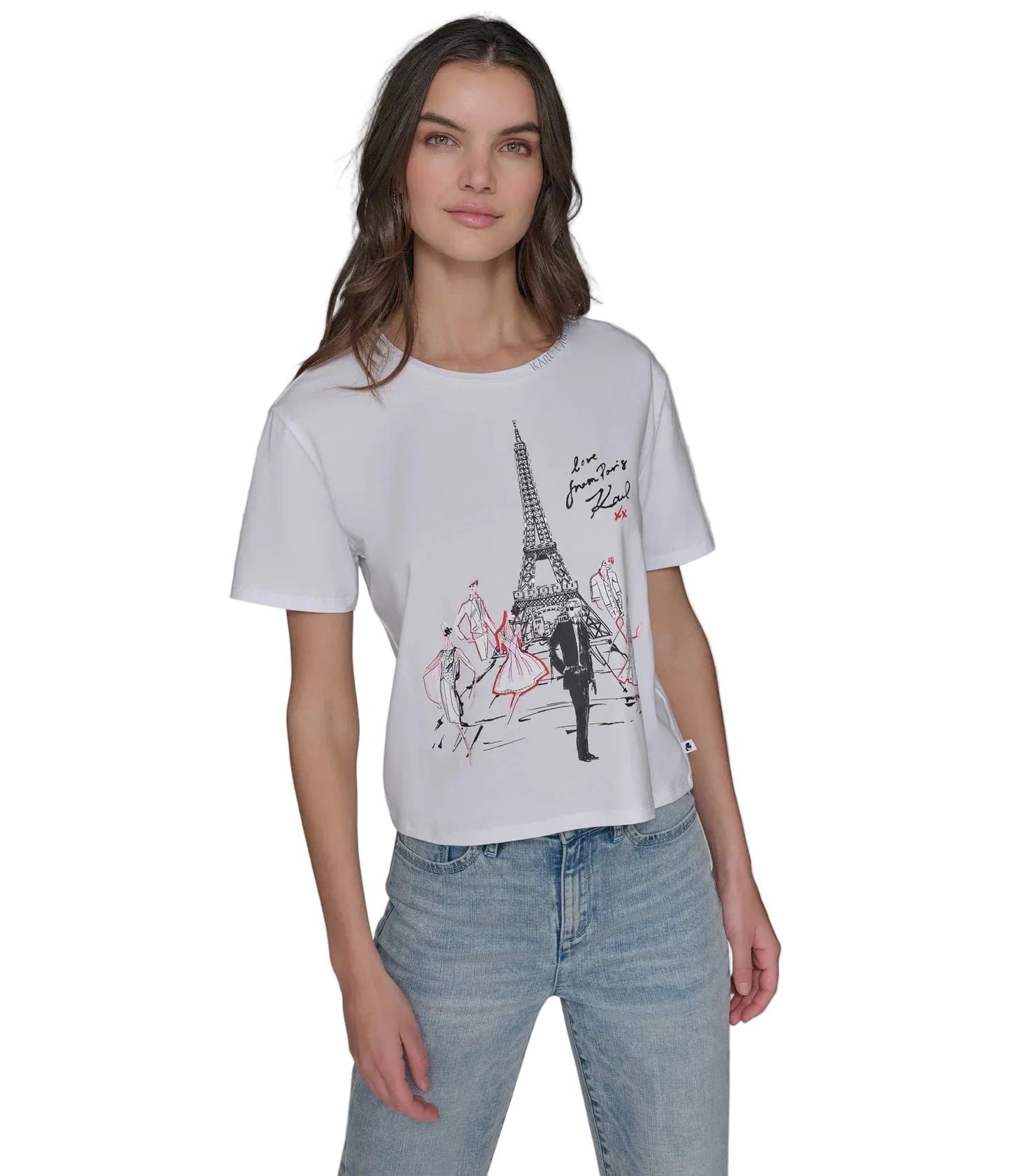KARL LAGERFELD T-shirt Paris Sketch Logo