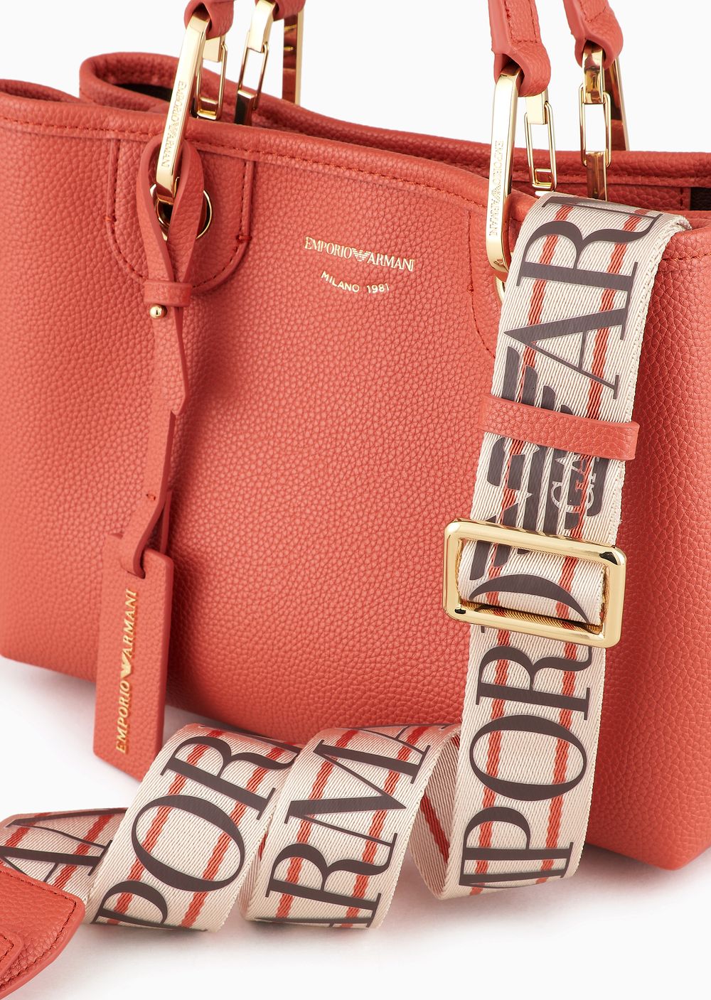 Small MyEA shopper bag with deer print Emporio Armani