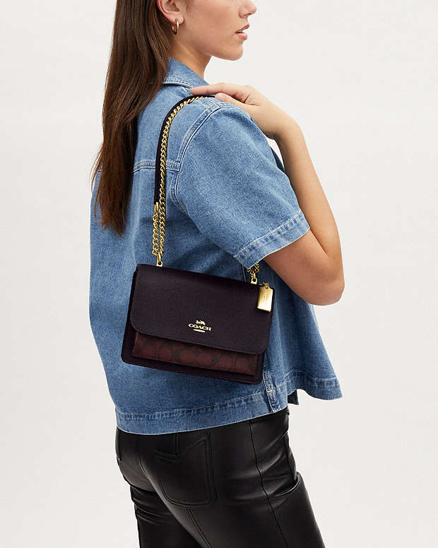 Coach Klare Crossbody Bag In Micro Signature Canvas