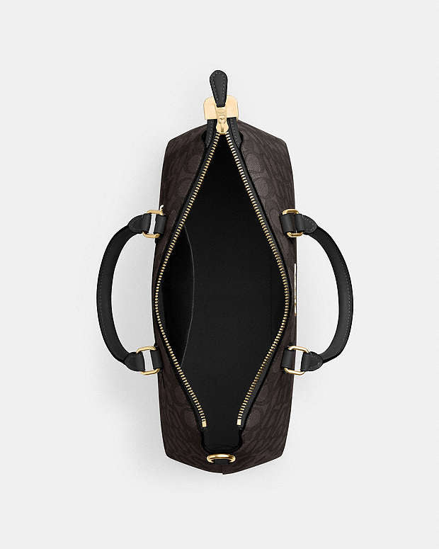 Coach Georgia Satchel Bag In Signature Canvas