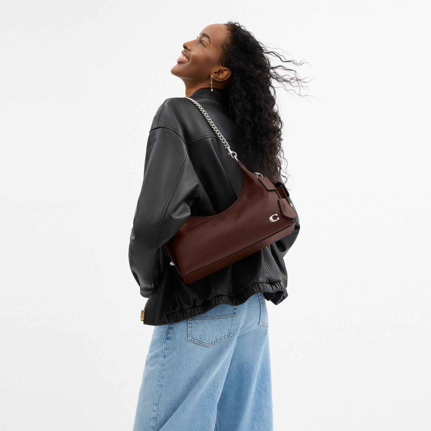 COACH POCKET JULIET BAG 30 IN MAPLE