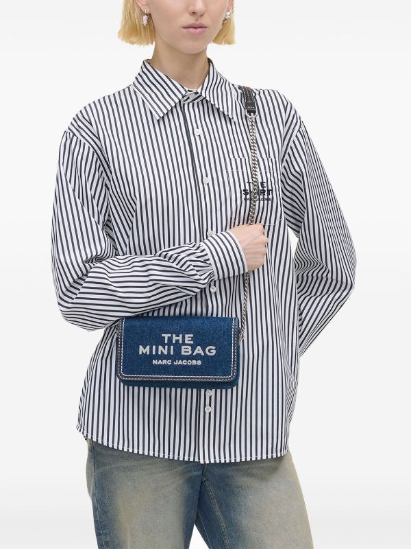 The denim mini chain bag marc jacobs