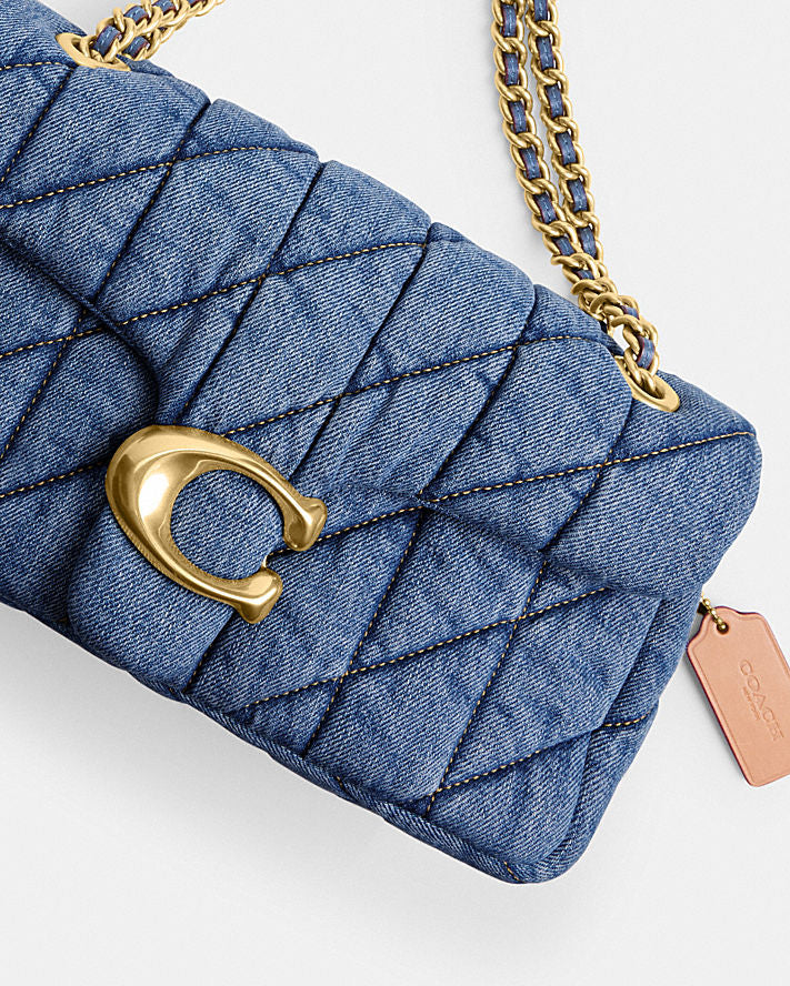 COACH TABBY 26 QUILTED DENIM SHOULDER BAG