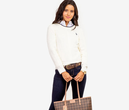 LADIES 38MM RIVET BELT - U.S. Polo Assn.