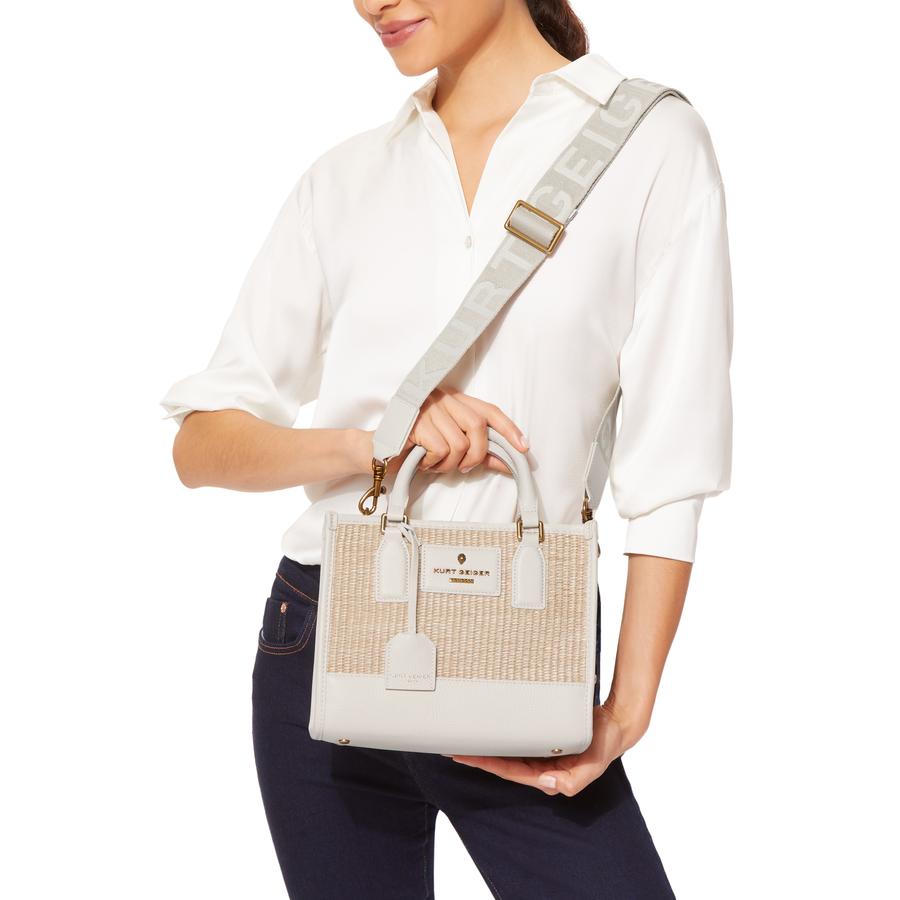 Kurt Geiger London
Small Chiswick Raffia Tote Bag