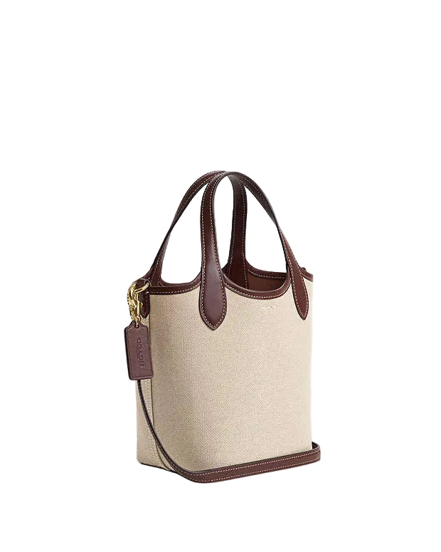 Coach Hanna Bucket Bag in Natural/Brown