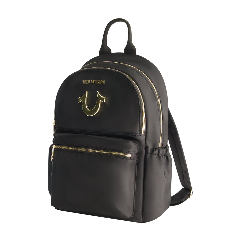 TRUE RELIGION ZIP POCKET HORSESHOE BACKPACK