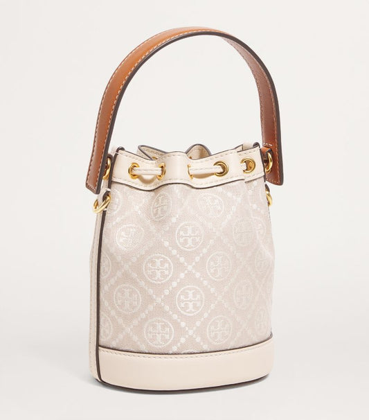 Tory Burch monogram bucket mini bag