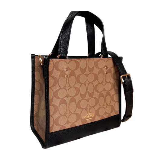 Coach Dempsey Tote 22 In Colorblock Signature Canvas