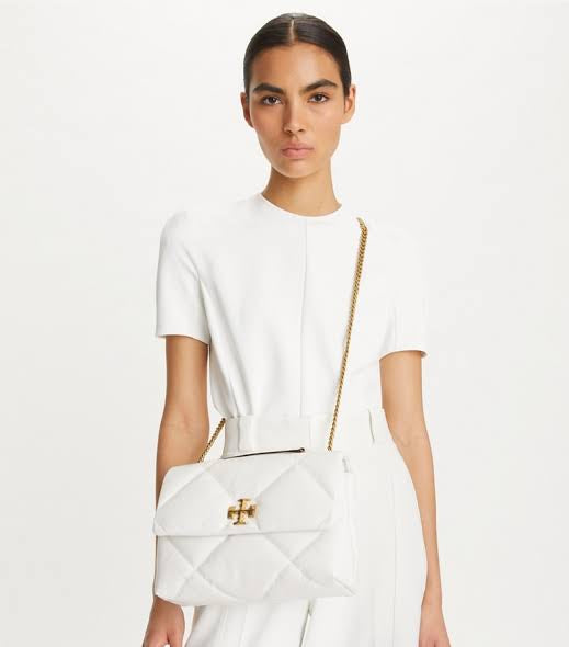 TORY BURCH KIRA DIAMOND QUILT CONVERTIBLE SHOULDER BAG