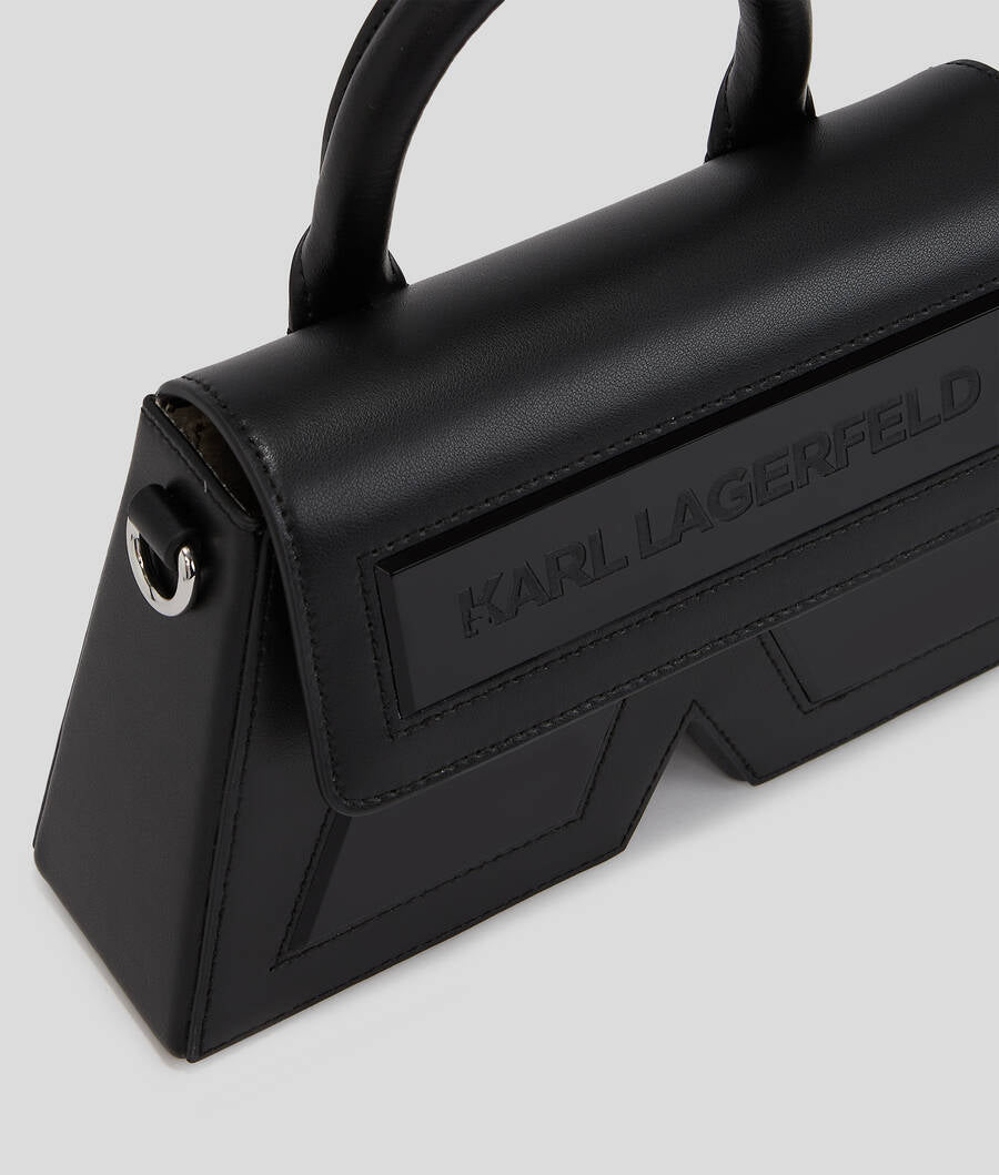 IKON K SMALL LEATHER CROSSBODY BAG KARL LAGERFELD