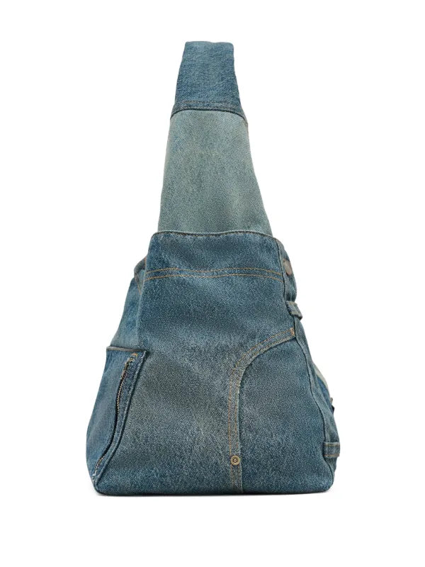 Marc Jacobs The Deconstructed Denim Sack bag.