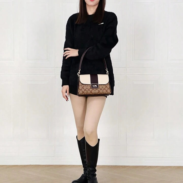 Coach Grace Shoulder Bag In Signature Canvas