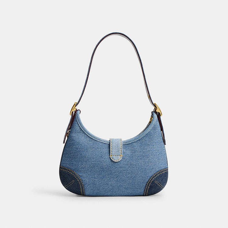 Coach Hamptons Hobo Bag with Repurposed Denim