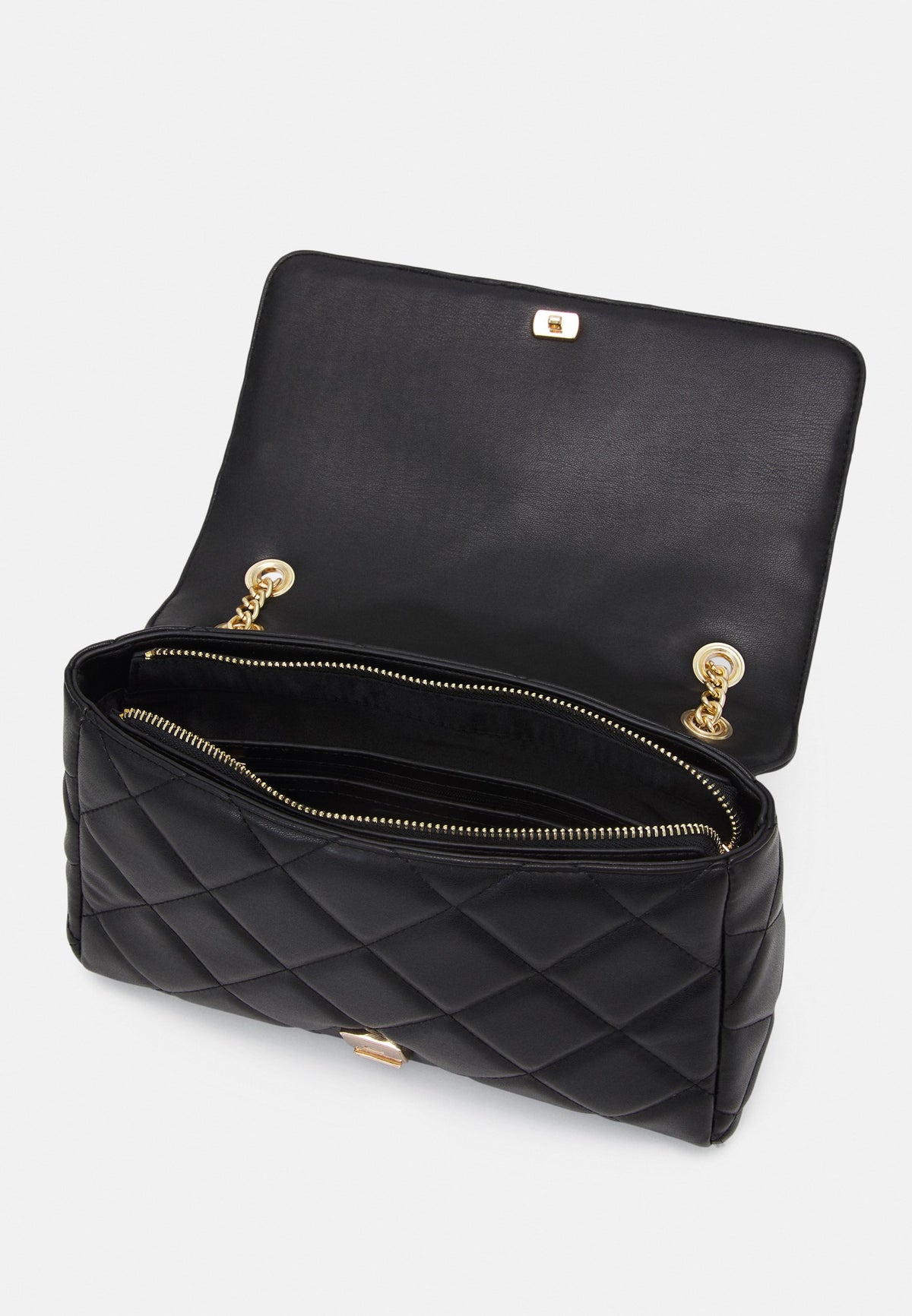Valentino Bags Ada Quilted Crossbody Bag in Black